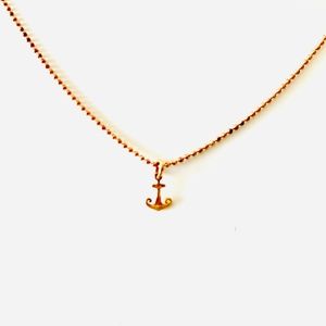 Anchor Necklace Catherine Weitzman Rose Gold Vermeil